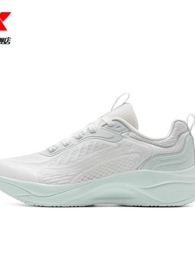 特步女鞋元气V2跑步鞋2025夏季网面透气运动鞋跑鞋975218 320022