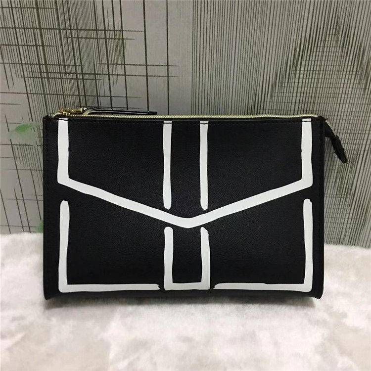 一件包邮雅诗兰黛20年春季黑色信封化妆包便携简约包手拿包收纳包