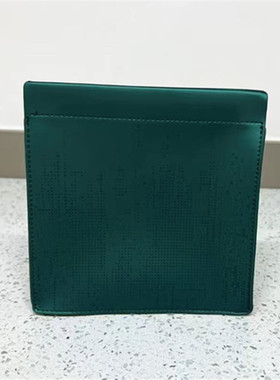 包邮赫莲娜新款正方形化妆包收纳包零钱包绿色璀璨精美手包整理包