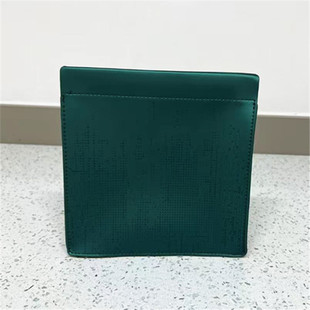 包邮赫莲娜新款正方形化妆包收纳包零钱包绿色璀璨精美手包整理包