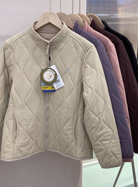 棉花星期五6461秋冬女士羊毛服爆暖绒立领加厚菱格夹棉袄外套上衣