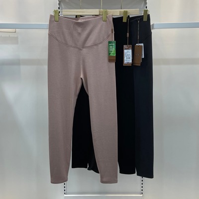 绒织王9101秋冬新女款羊绒高腰显瘦打底裤运动居家保暖裤中厚长裤