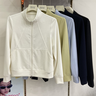 柯菲乐立领上衣6676长袖拉链春装时尚百搭休闲防晒上衣外套薄款女