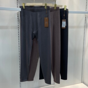 绒织王8101秋冬男士打底裤运动居家保暖裤衬裤弹力加中厚长裤300G