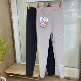 小棉裤 兰心茹2580冬女士加绒中厚羊毛裤 打底裤 高腰保暖裤 455G 修身