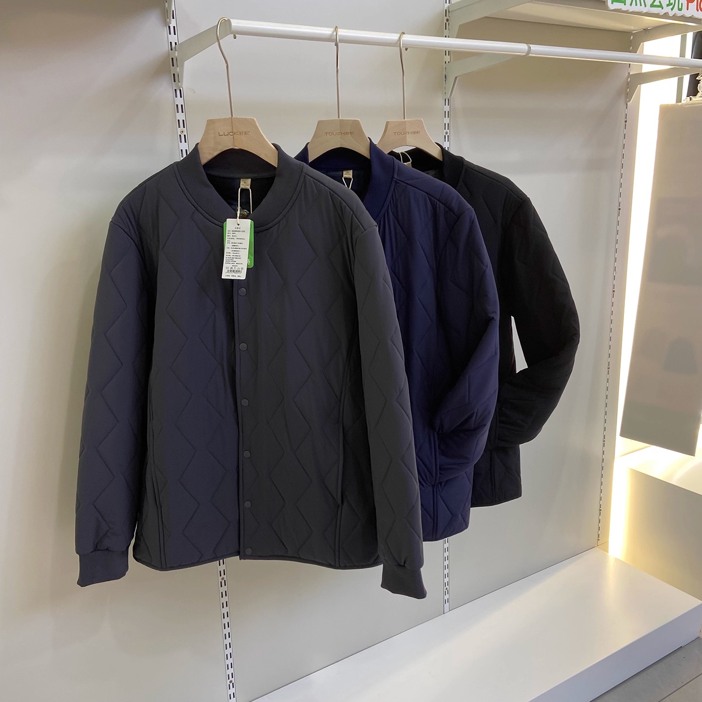 三防风秋冬保暖外穿内搭厚实男士款棒球领羊毛棉服