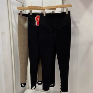 斯丽芬圣雅美秋冬九分踩脚一体裤 500g3236 加厚高腰收腹打底保暖裤