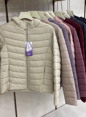 猫有范8862秋冬新款连帽子加厚小棉袄羊毛服开衫外套保暖休闲桔也