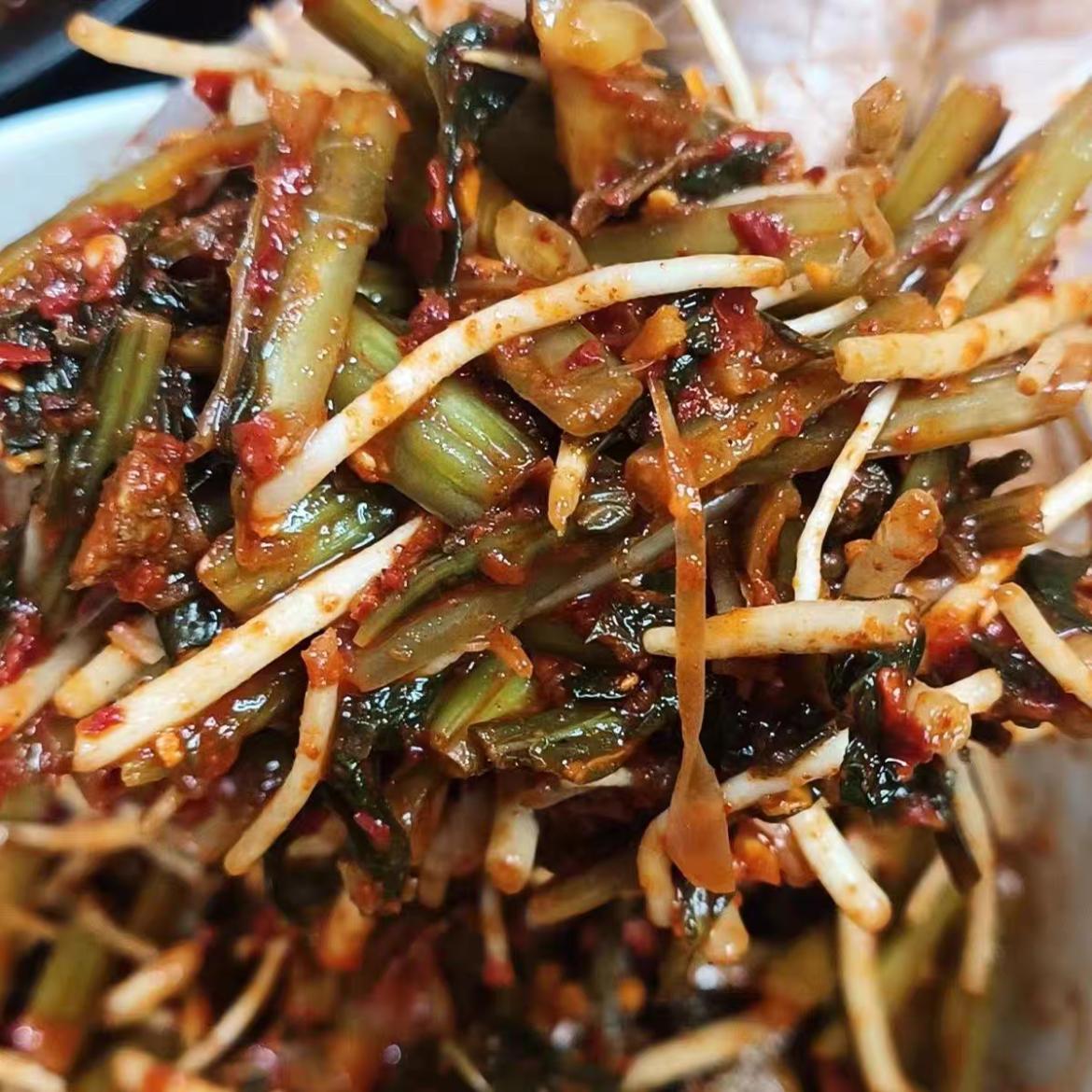 云南德宏特产保山香辣爆炸腌菜瓶装 酸辣下饭菜 新腌制 酸脆爽口