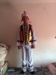 云南大理少数民族白族服装/葫芦丝舞蹈演出服/阿鹏哥舞台表演男装