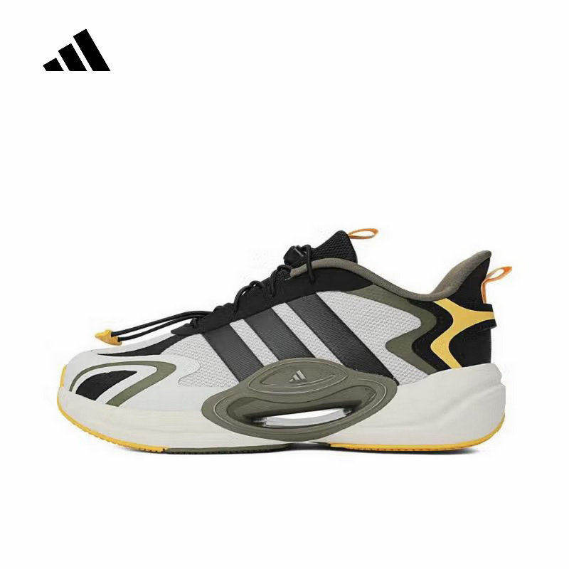Adidas阿迪达斯2025新款男小童网面透气轻便懒人鞋扣跑步鞋JR0565