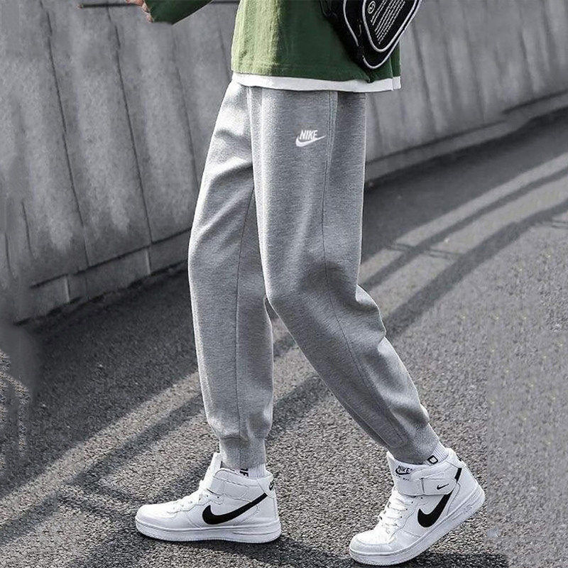 Nike耐克裤子正品灰色长