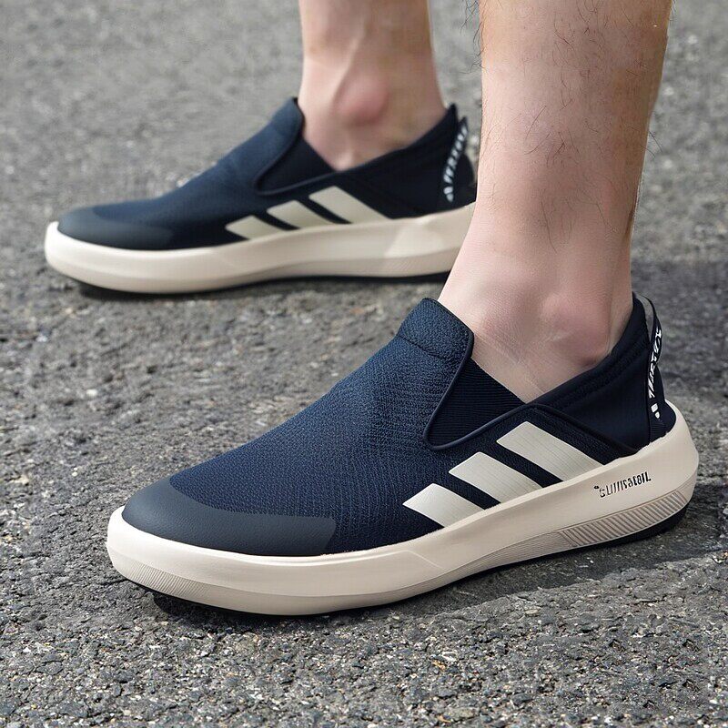 阿迪达斯一脚蹬男鞋春季新款运动鞋户外旅游徒步鞋透气缓震休闲鞋