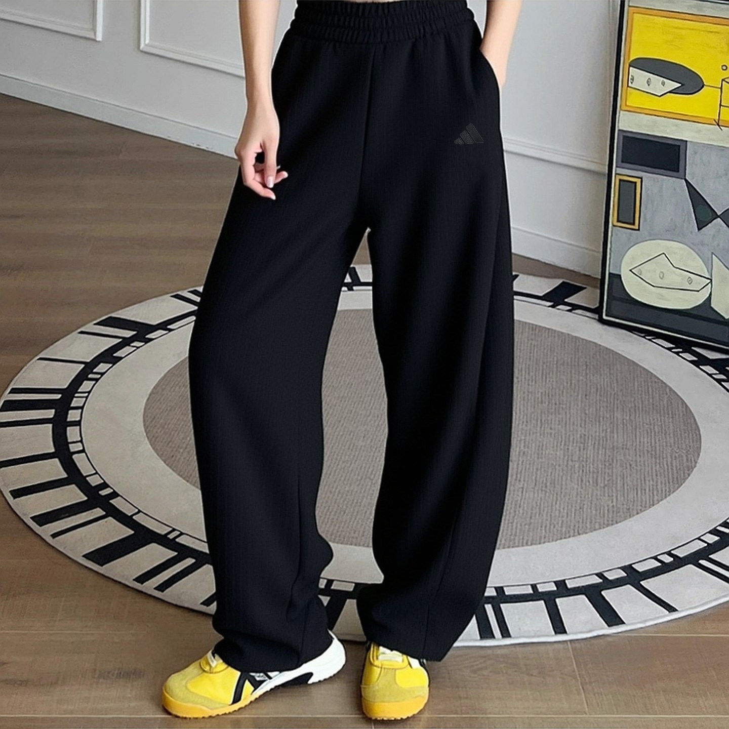 正品Adidas裤子女士新款