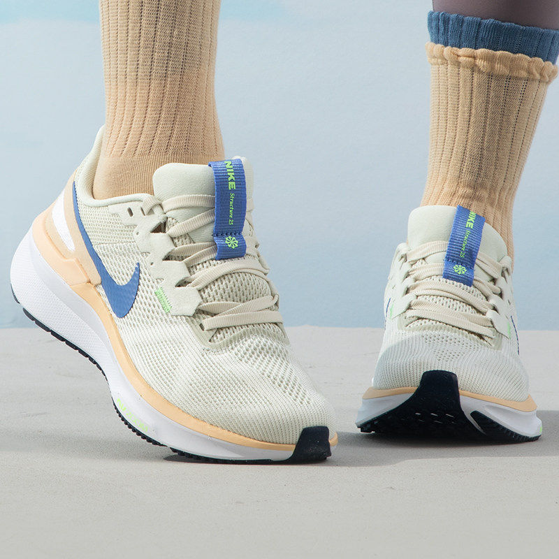 Nike耐克白色跑步鞋AIR ZOOM气垫女鞋软底防滑运动鞋休闲鞋DJ7884