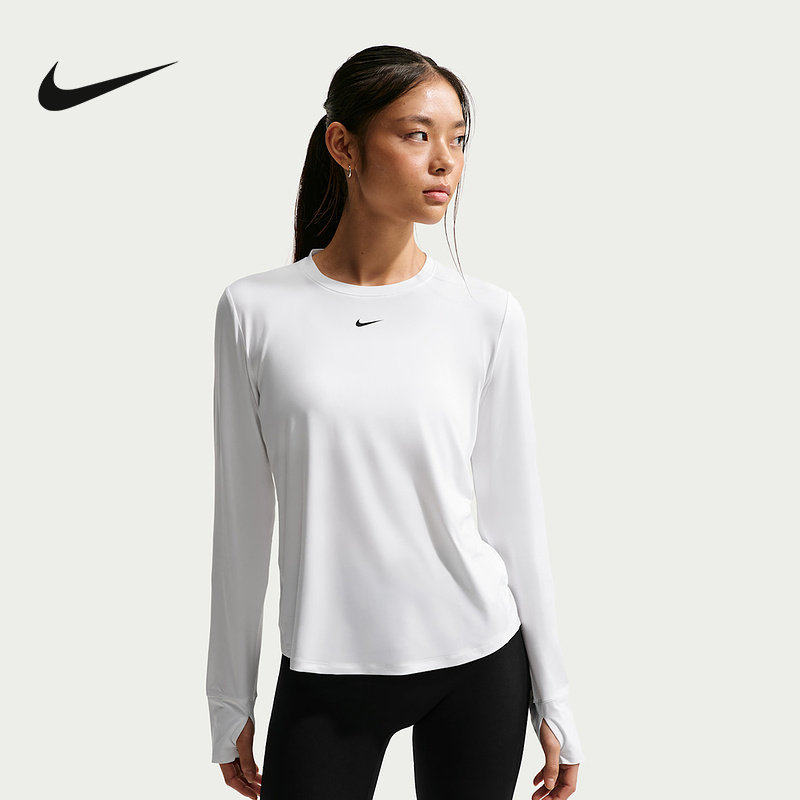 NIKE耐克ONE CLASSIC DRI-FIT女子经典款速干长袖上衣FN2802-0