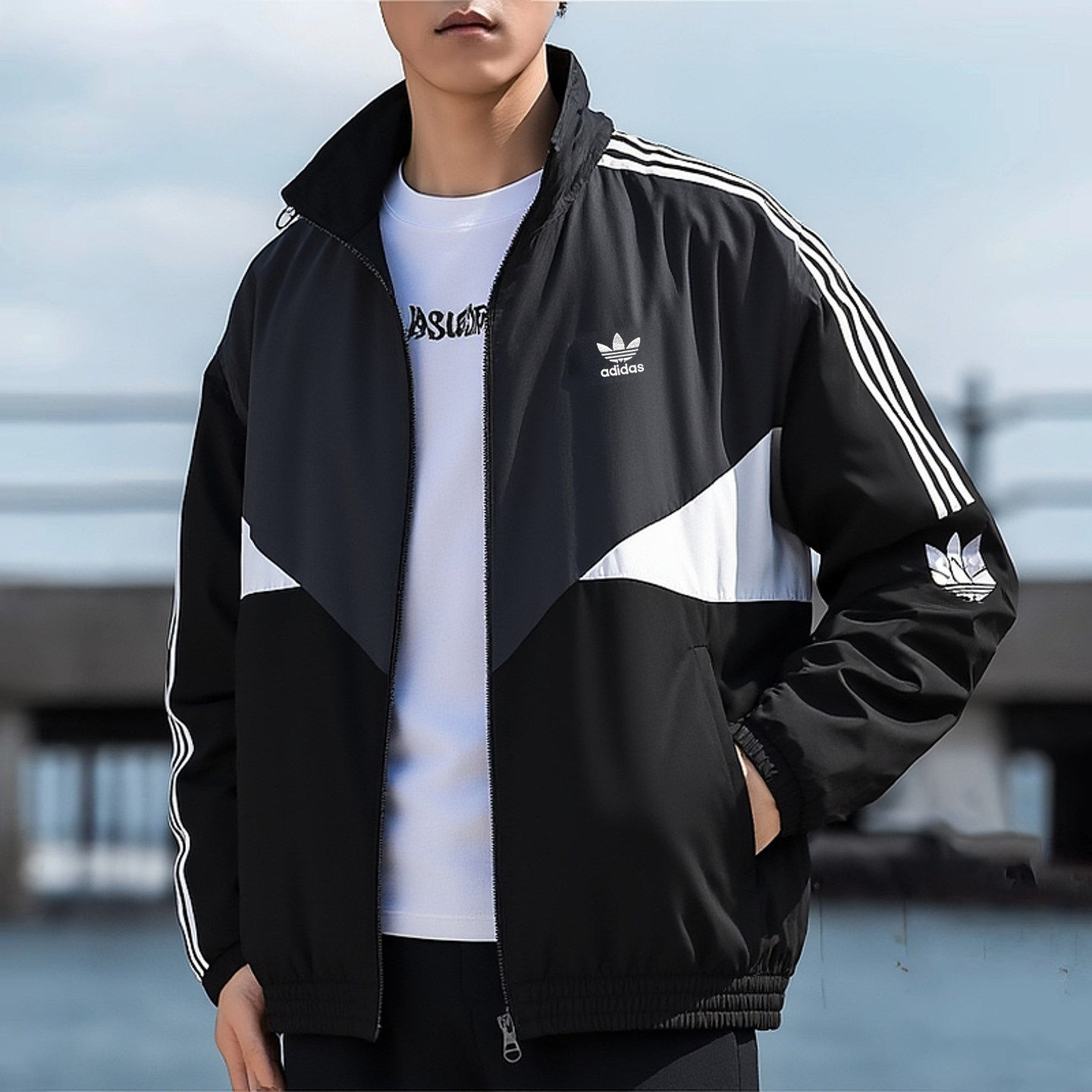 阿迪达斯三叶草棒球服男
