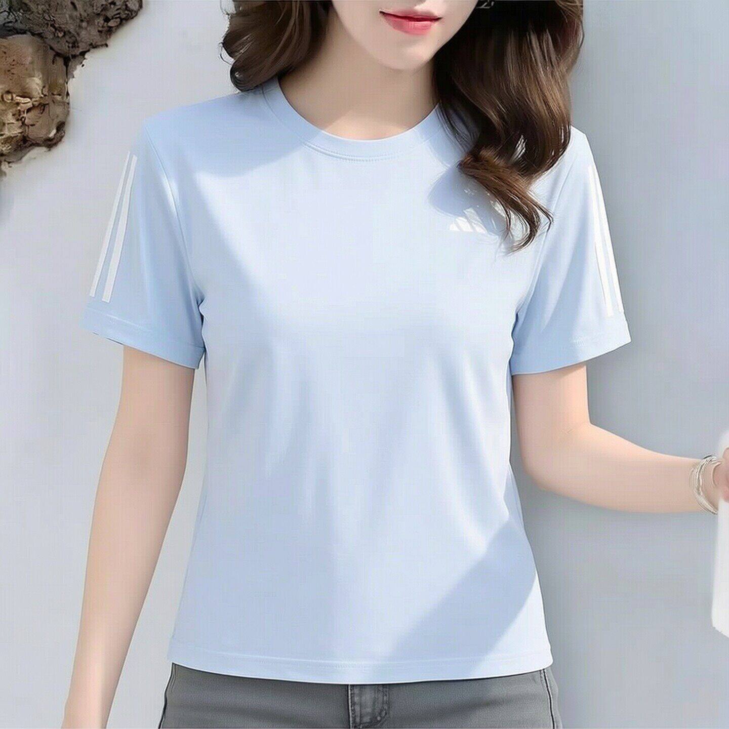Adidas运动女冰丝速干短