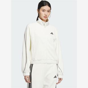 adidas阿迪达斯垂坠挺阔宽松外套2025秋女针织慵懒风夹克 KC0017