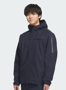 adidas阿迪达斯冬季新款连帽拉炼休闲长袖外套男梭织夹克 KA1306