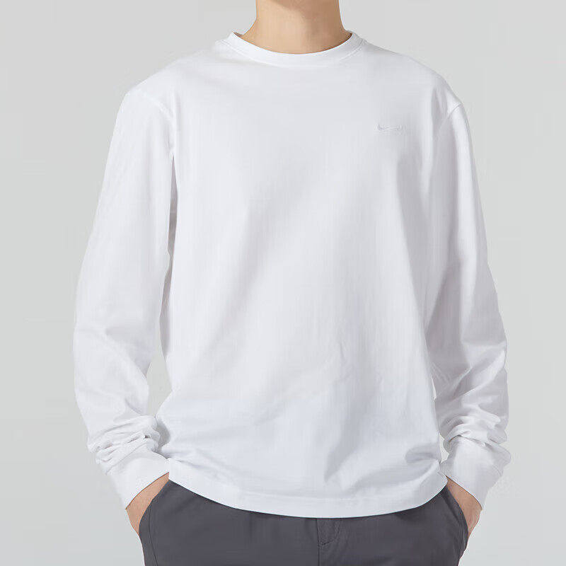 耐克长袖T恤男装秋冬新款运动服套头针织透气Nike圆领打底衫上衣