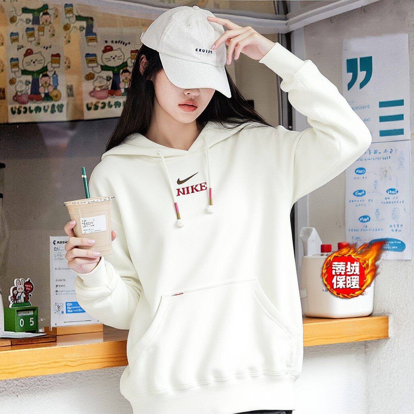 马年女卫衣耐克正品女士