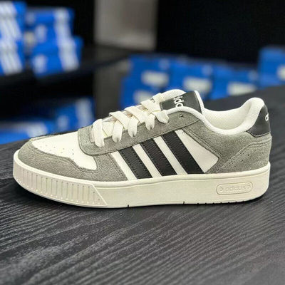 阿迪达斯男女鞋夏季新款透气小白鞋女低帮复古篮球情侣板鞋JI2548