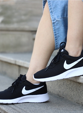 Nike/耐克TANJUN 黑白奥利奥网面透气轻便跑步鞋女812655  DJ6257