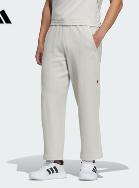 adidas阿迪达斯蛇年限定运动休闲裤正品春男直筒针织长裤 JM1011