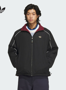 adidas阿迪达斯三叶草双面穿棉衣2025春男蛇年新年梭织棉服KA0821