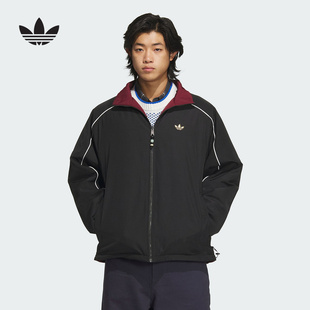 adidas阿迪达斯三叶草双面穿棉衣2025春男蛇年新年梭织棉服KA0821