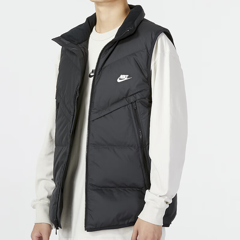 NIKE耐克羽绒马甲男款保暖立领上衣正品冬季新款运动服背心DV1136