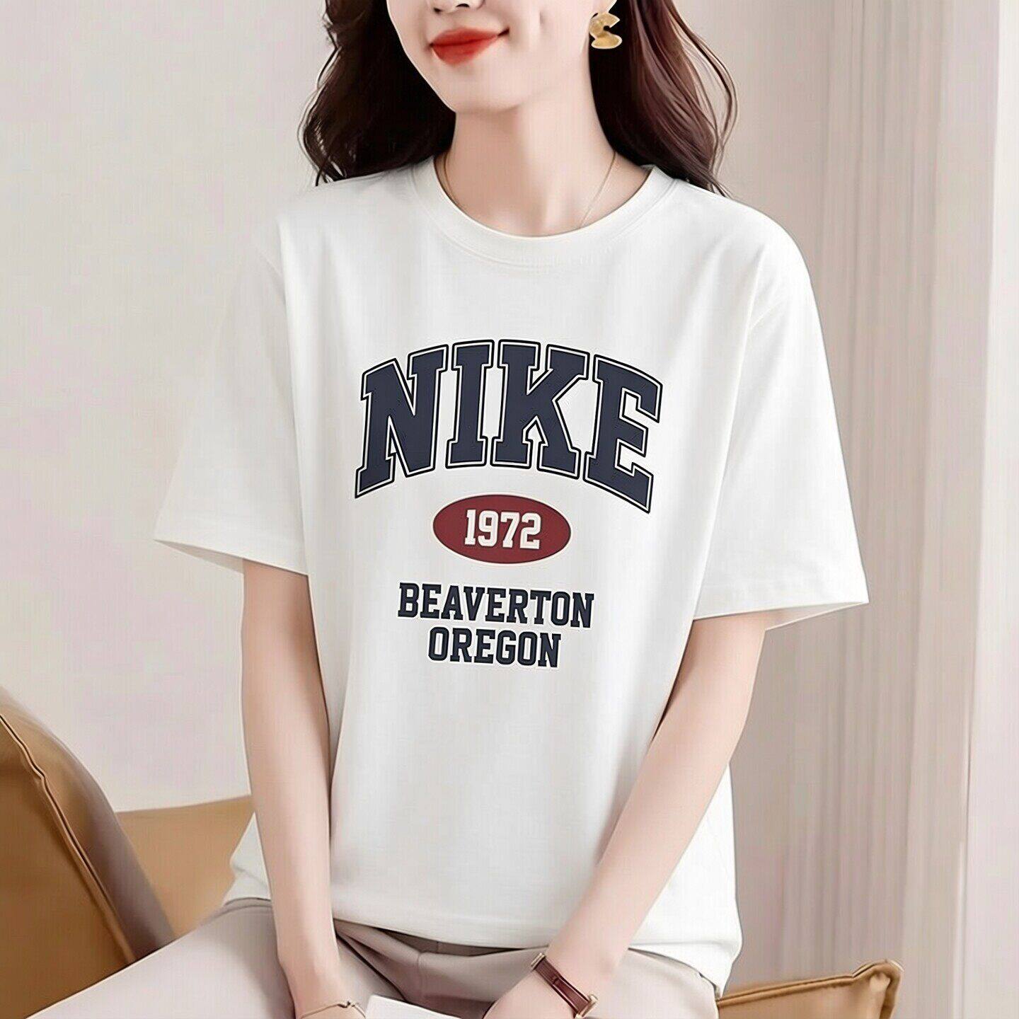NIKE耐克女装短袖字母印