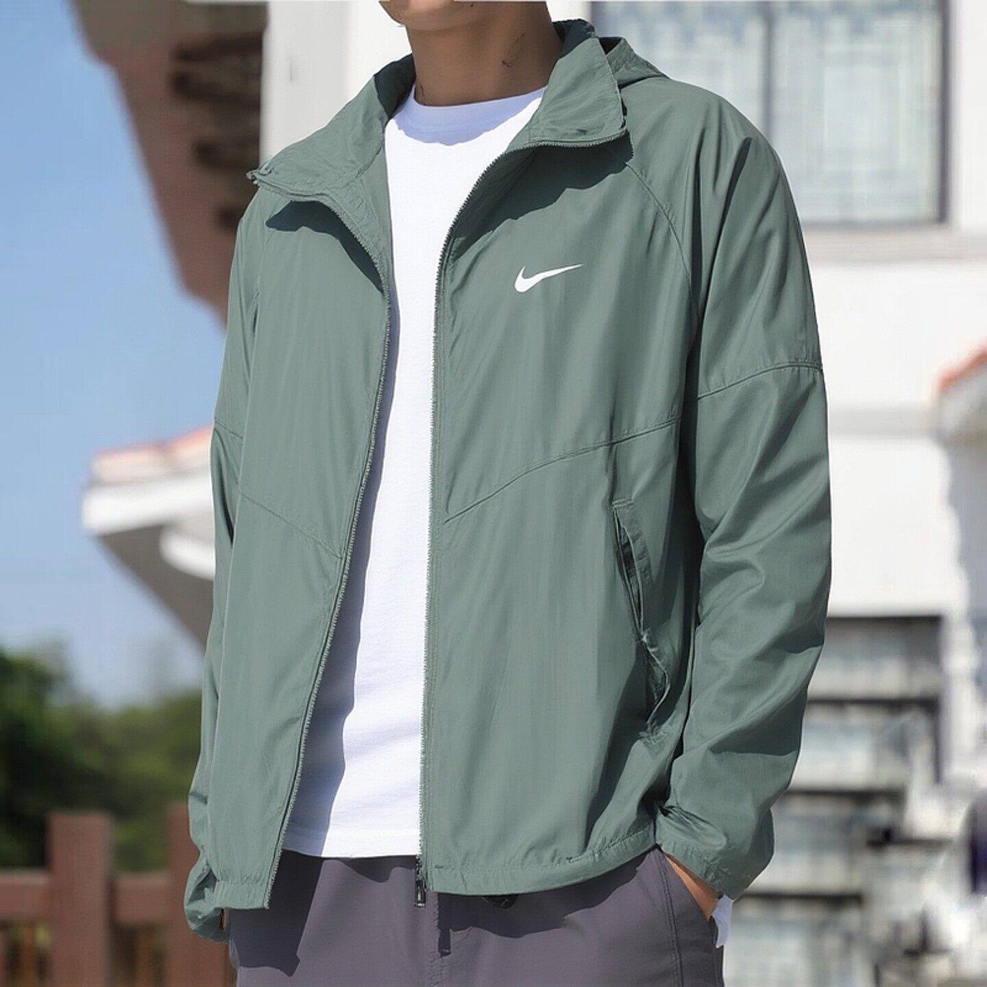 Nike耐克外套男装2026新款户外健身运动连帽防风衣跑步夹克风行者
