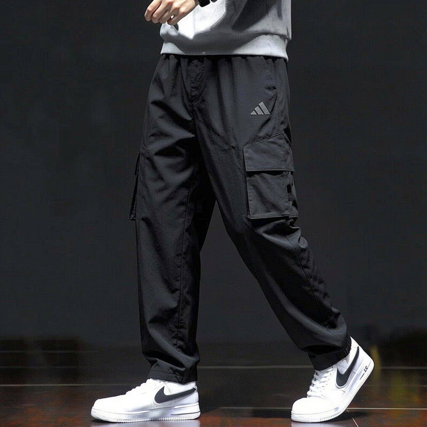 阿迪达斯梭织裤子男春季