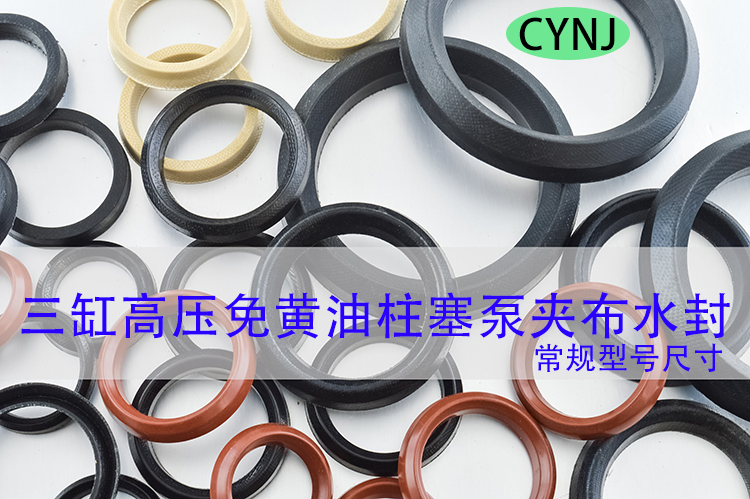 陶瓷镀铬柱塞夹布免黄油水封