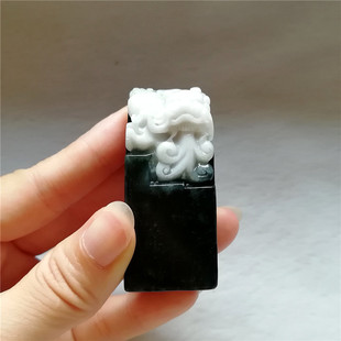 收藏独山玉印章独玉生肖龙章胚摆件天然玉书法章篆刻姓名闲章送证