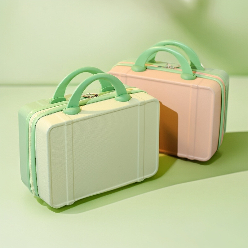 小型行李箱迷你化妆箱14寸小箱子伴手礼定制小手提箱收纳包密码箱