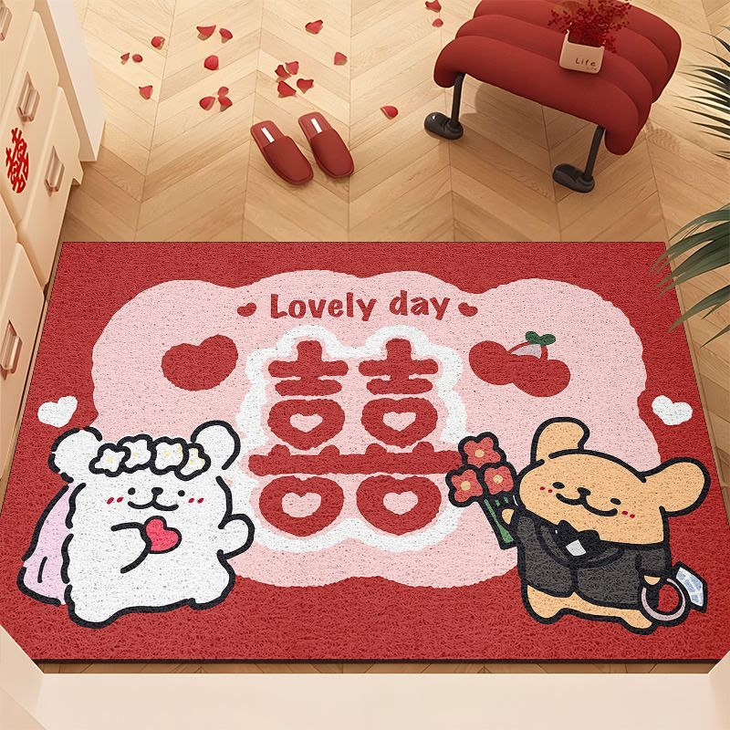 PoPo连盏入户门地垫丝圈