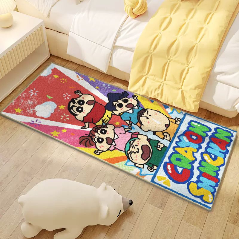 蜡笔小新仿羊绒地毯可爱家用