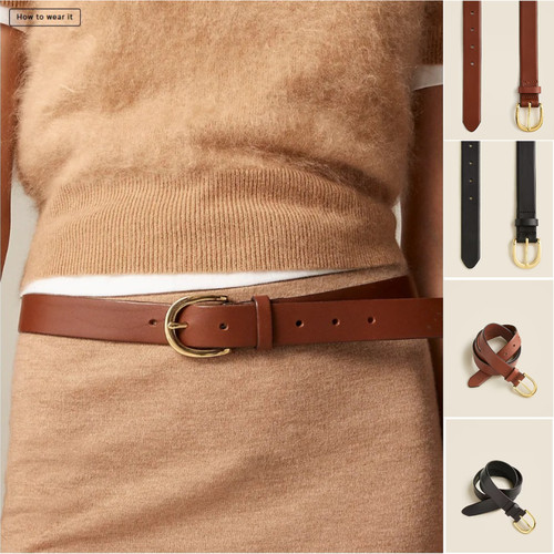 海淘正品现货J. Crew Classic belt in Italian leather真皮腰带