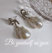 新潮款 轻奢小众设计感高级温柔独特巴洛克小鱼尾气质巴洛克女耳环