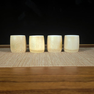 竹制炭化啤酒杯竹杯子竹筒 无漆茶杯工艺品水杯茶杯竹筒原竹杯子