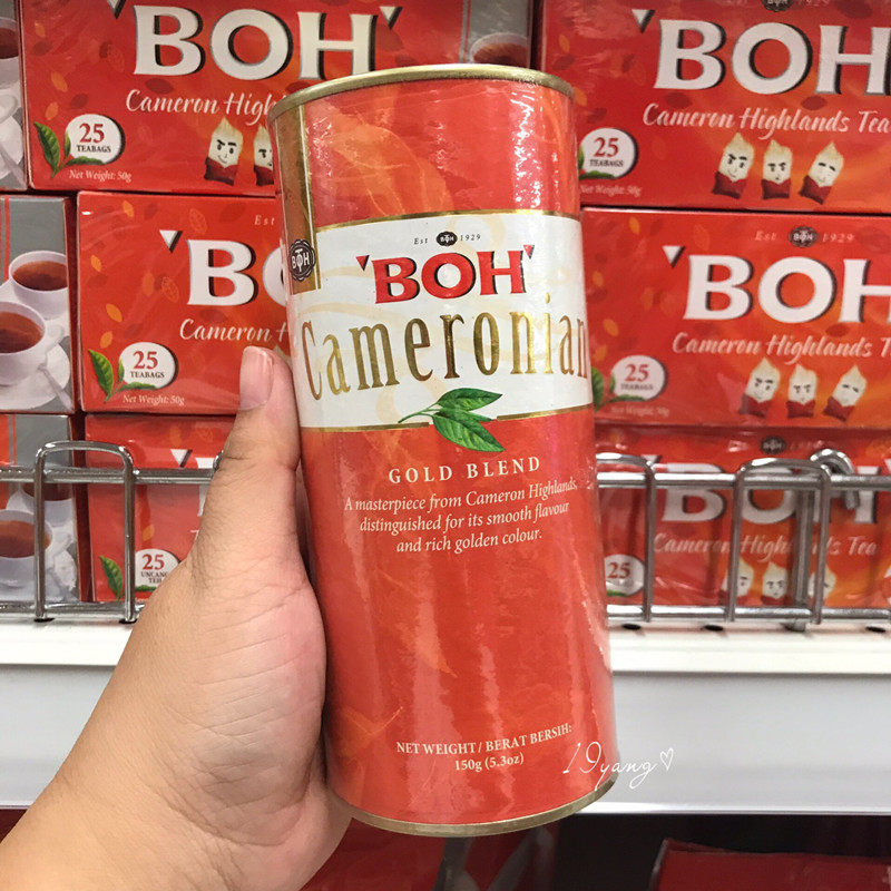 马来西亚BOH金黄特级红茶 Cameronian 红茶碎 纯茶叶 150克罐装