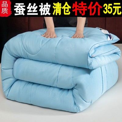 蚕丝被子100%正品冬被芯加厚保暖