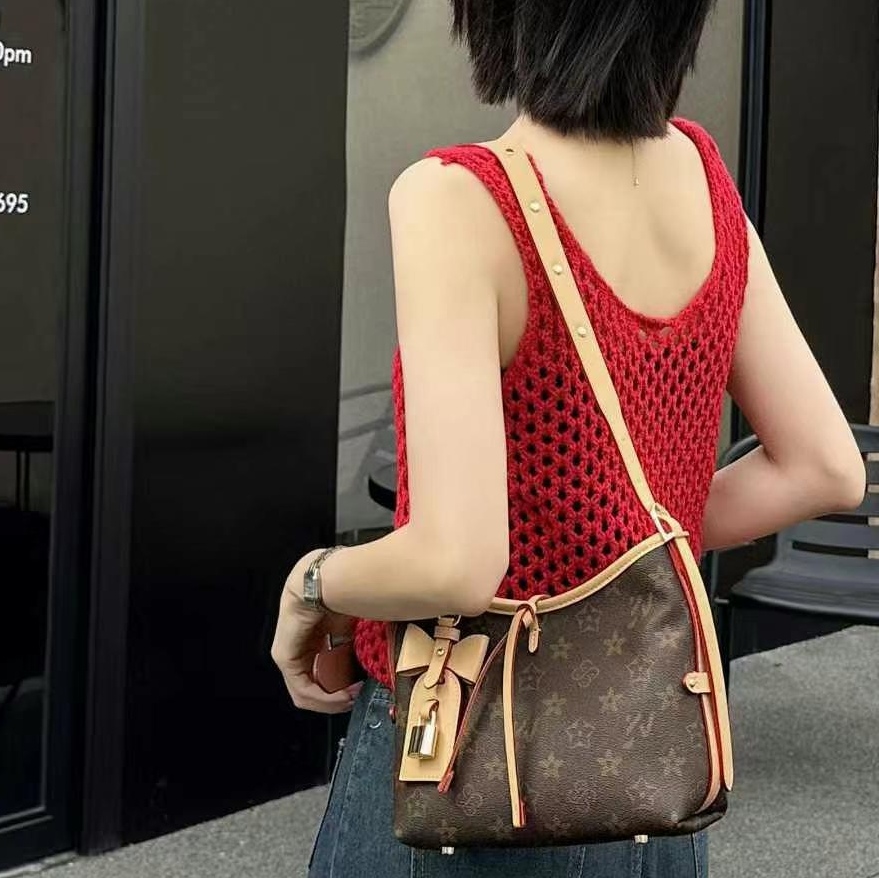2025新款女包百搭经典老花carryall托特包大容量购物袋单肩斜挎包