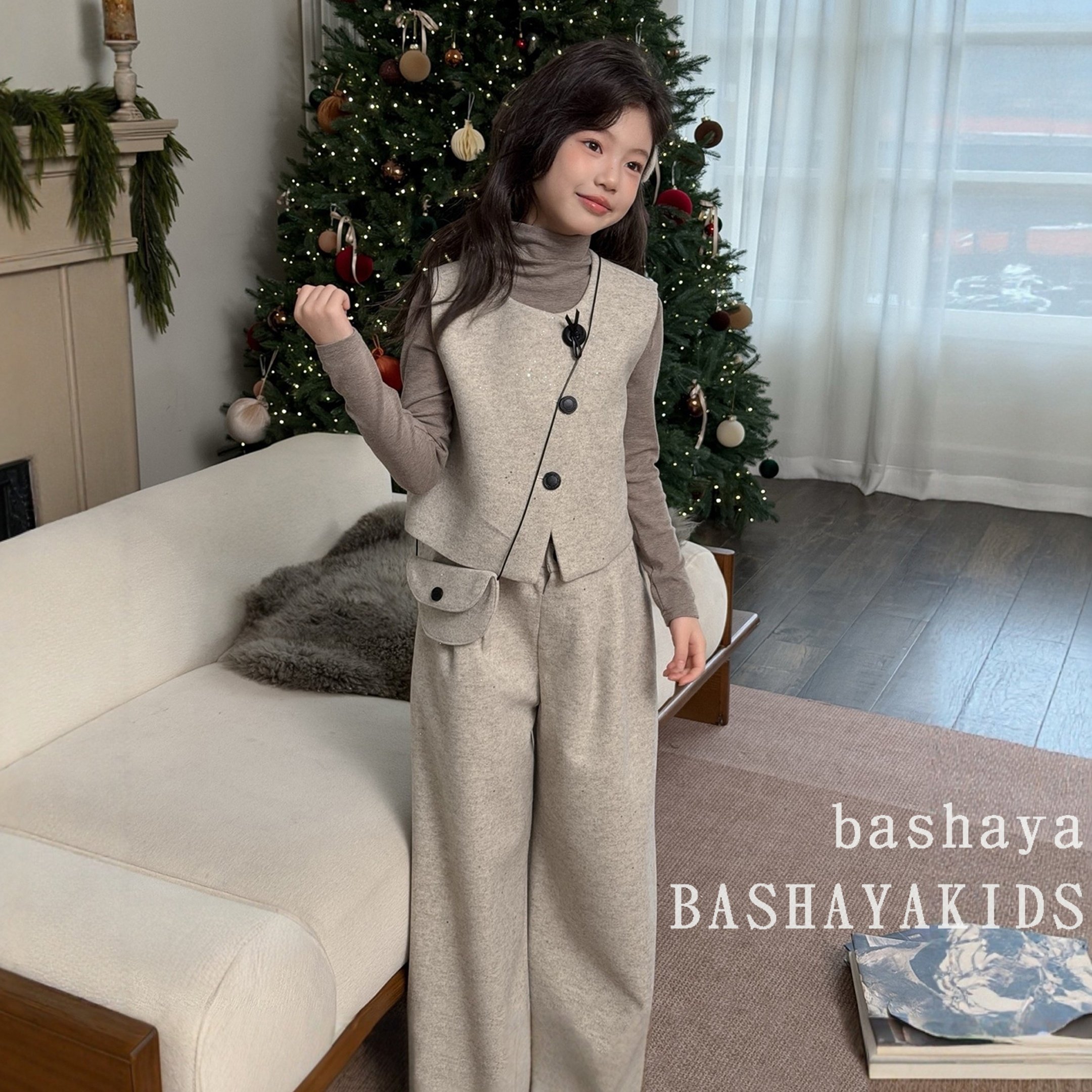 儿童女时尚洋气时髦套装冬装女童冬季穿搭一整套高级感大童女装冬