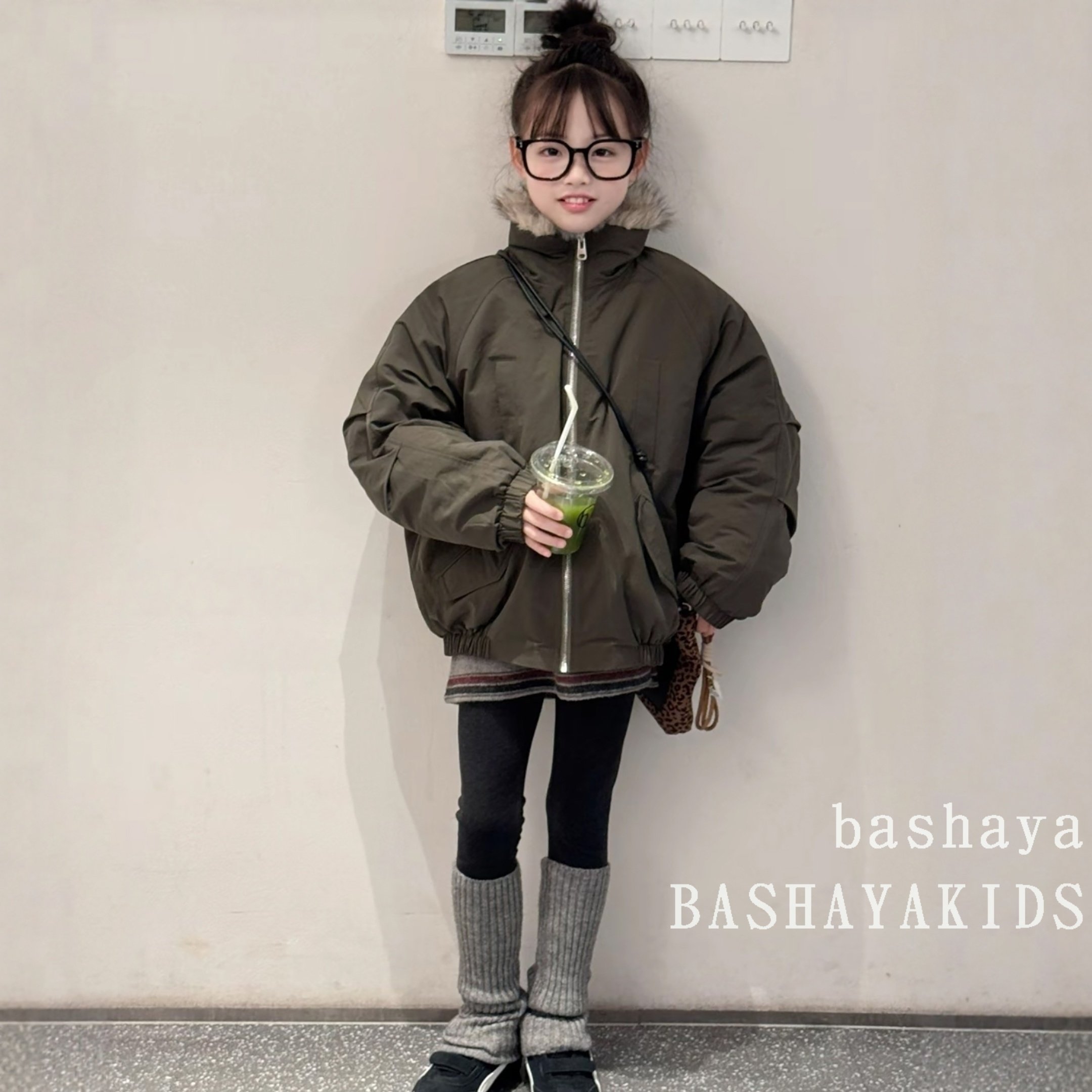 冬装童装女童加厚外套2025新款韩版儿童加厚棉衣女孩立领保暖棉服