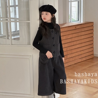 女大童冬季小公主洋气三件套套装