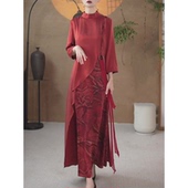 新中式 文艺风减龄显瘦旗袍 新款 时尚 改良旗袍假两件连衣裙2026春季